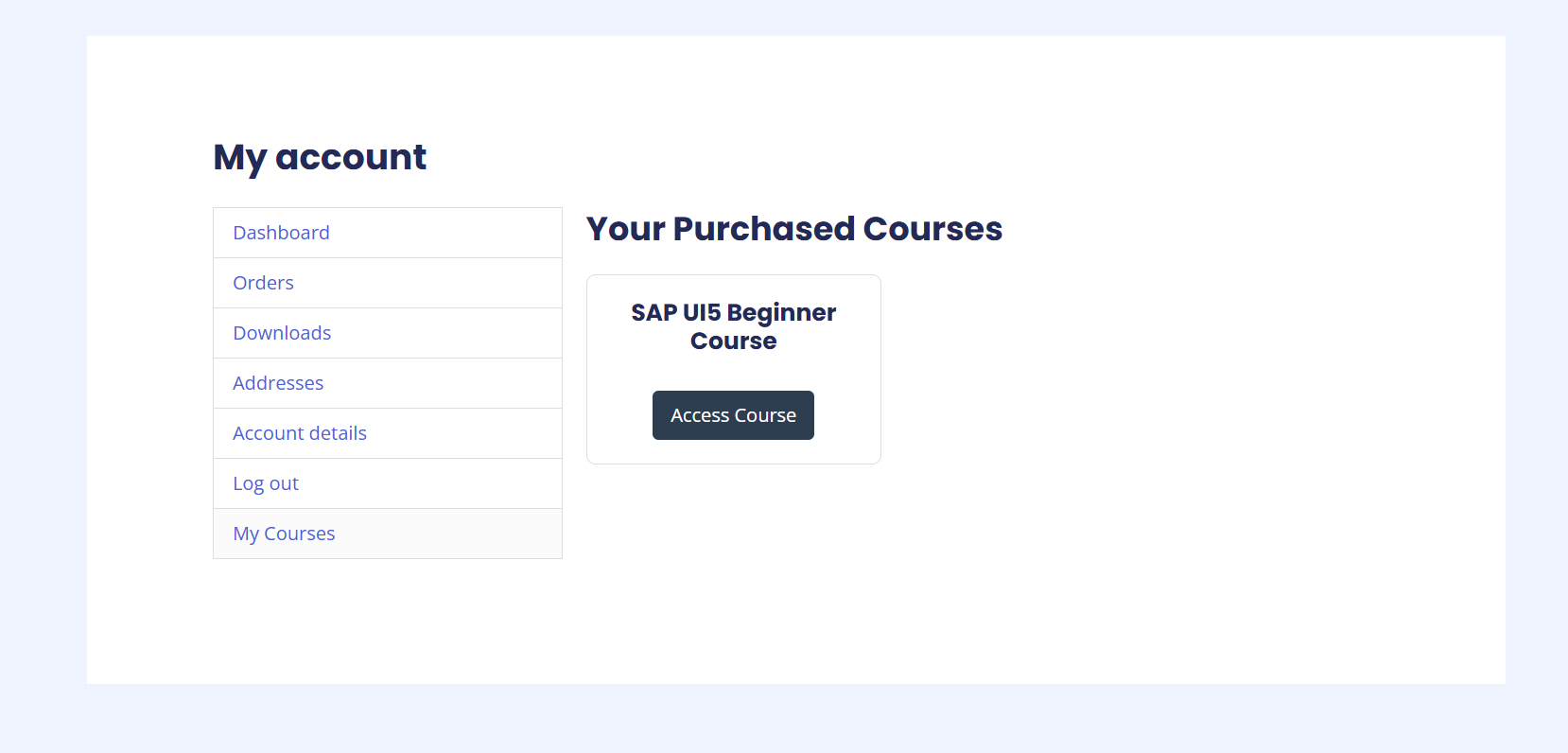 Access Course